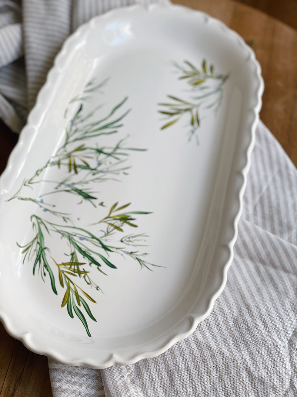 Thumbnail: Hand-Painted Floral Platter