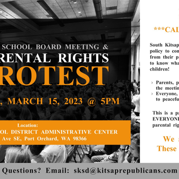 Parental Rights Protest & SKSD School Board Meeting