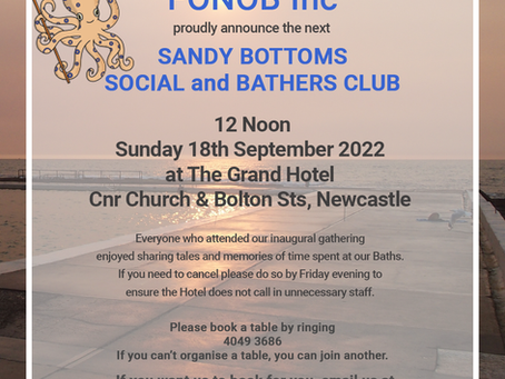 You won't be disappointed-Your invite to Sandy Bottoms Social and Bathers Club