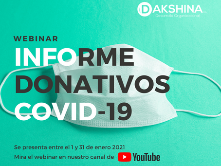 1er Informe de donativos por COVID-19