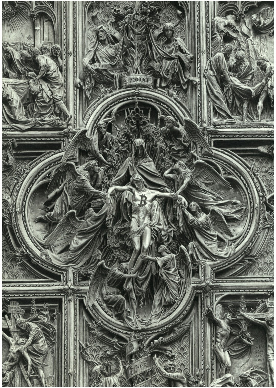 Bitcoin - Manifesto, feiner Kunstdruck