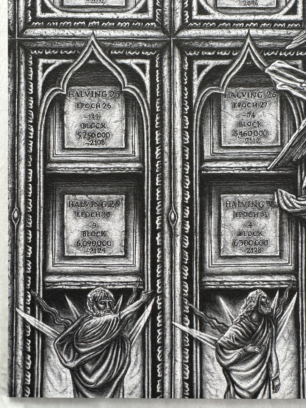 Miniaturbild: Bitcoin - The Die is cast, limitierter, feinster German Etching Kunstdruck