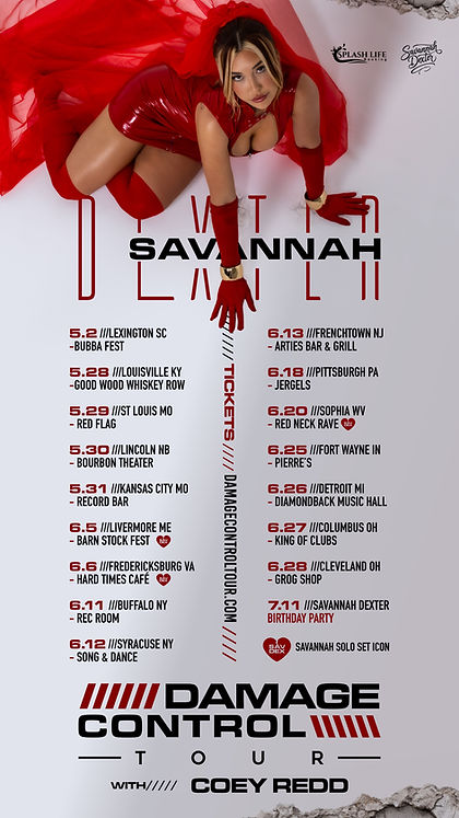 Savannah Dexter Damage Control Tour