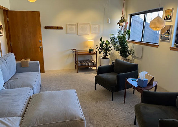 Psychedelic therapy room