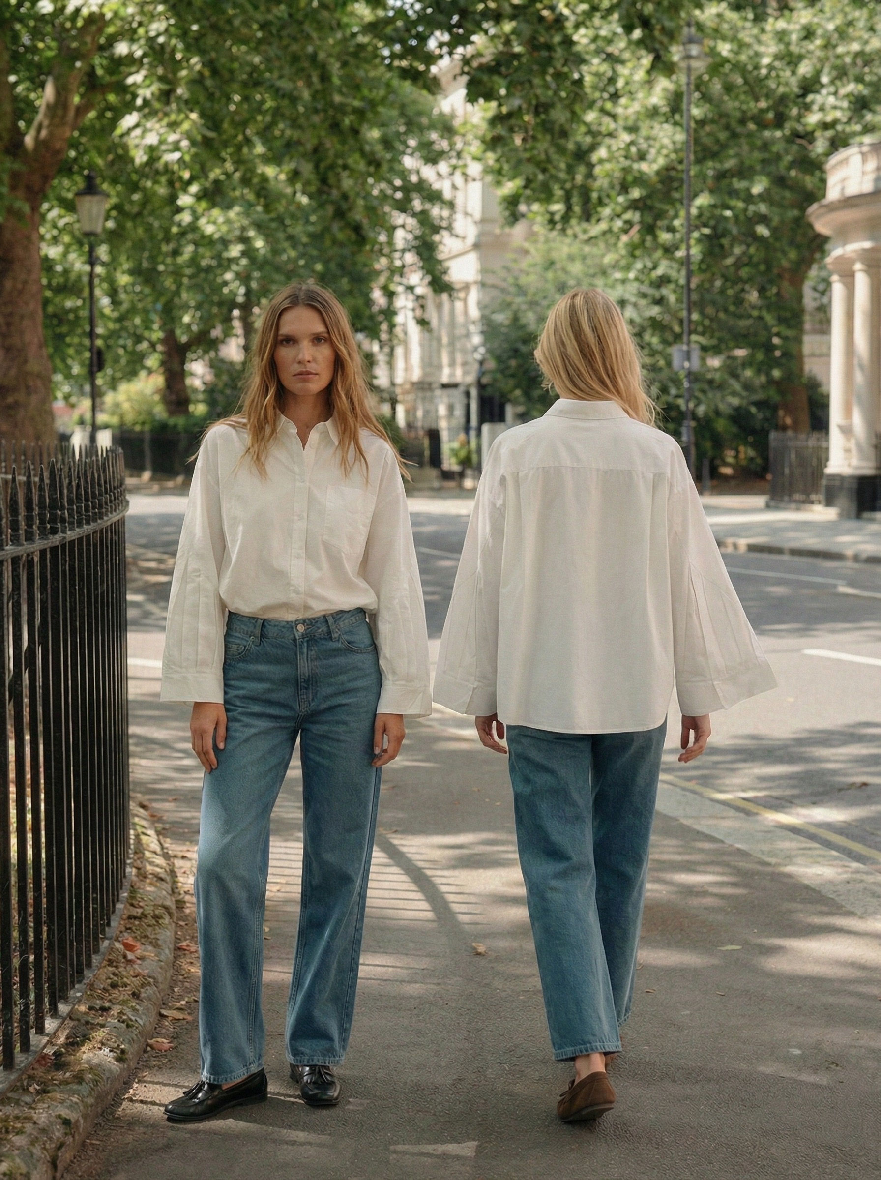 Chemisier blanc plis 