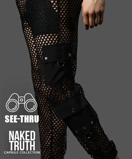 Miniatyrbild: See-Through Cargo Pants - M