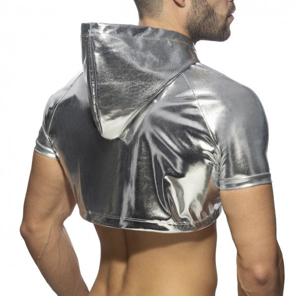 Thumbnail: Metallic Crop Top Hoodie