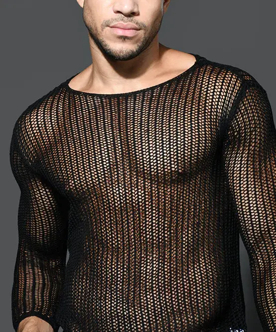 Thumbnail: Barcelona Sheer Knit Shirt - M