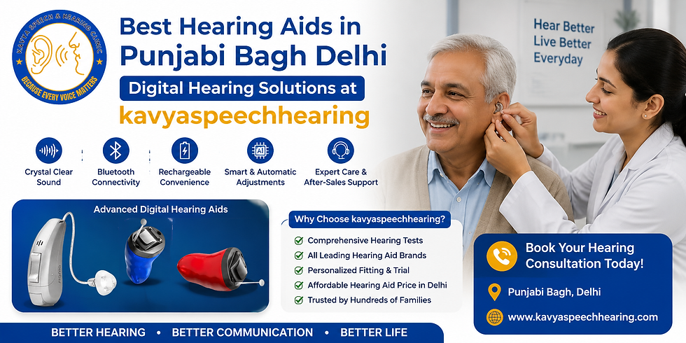 hearing aids in Punjabi Bagh Delhi