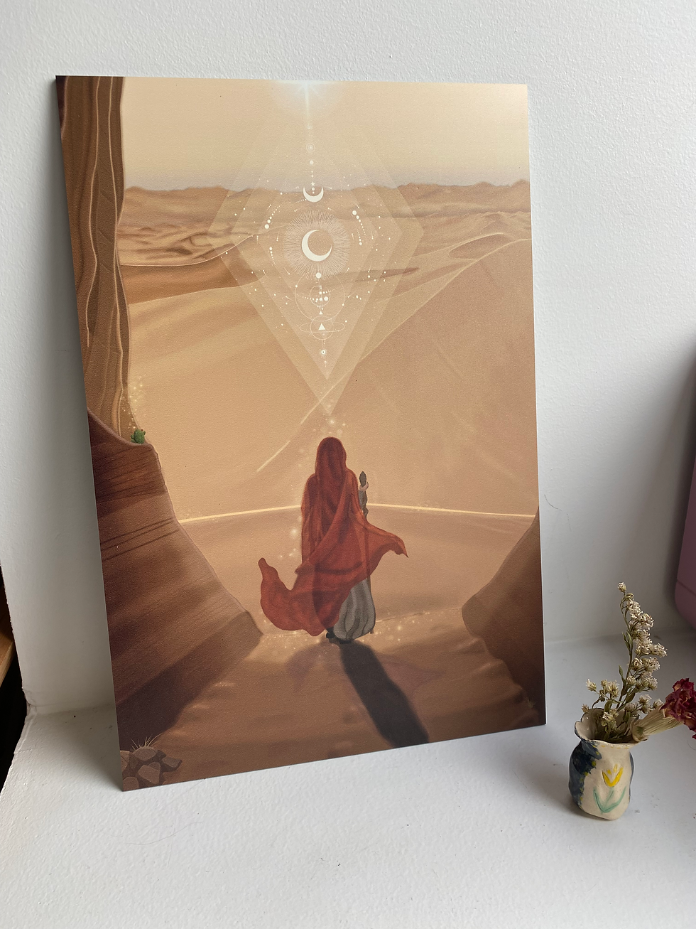 Miniature : Illustration "Marcher nu" support aluminium A4