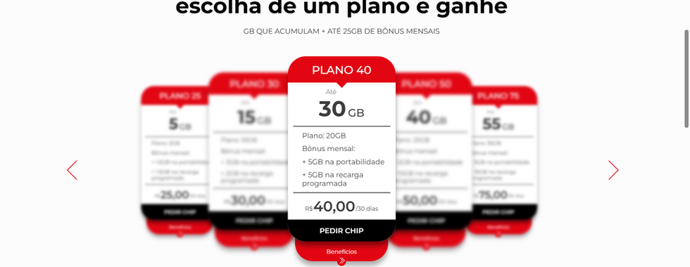 Escolha de planos