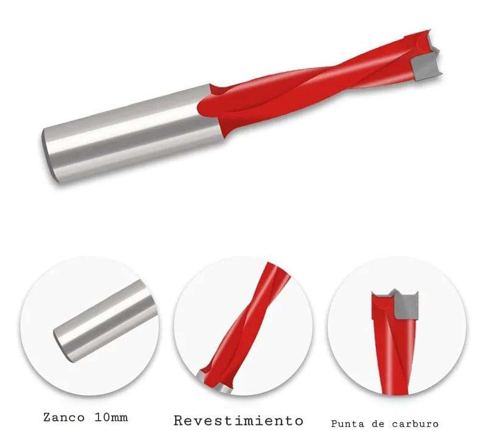 Miniatura: BROCA TALADRO MULTIPLE DE 7mm X 70mm IZQUIERDA CIEGA TIDEWAY