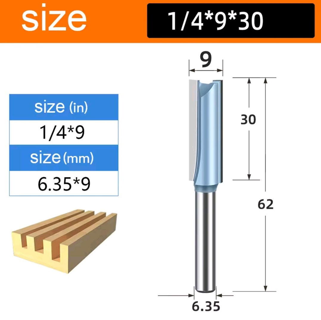 BROCA DE 9mm X 1/4" X 30mm