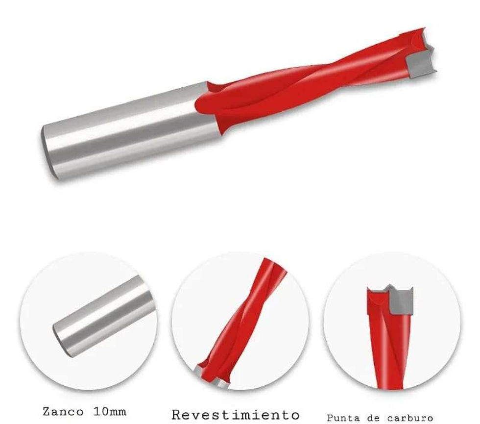 Miniatura: BROCA TALADRO MULTIPLE DE 7.5mm X 70mm IZQUIERDA CIEGA TIDEWAY