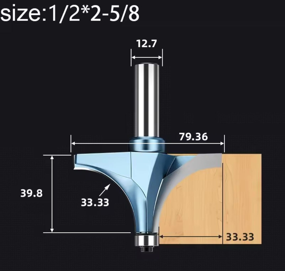 BROCA RADIO DE 3"1/8 X 1/2" R33.33mm C/BAL