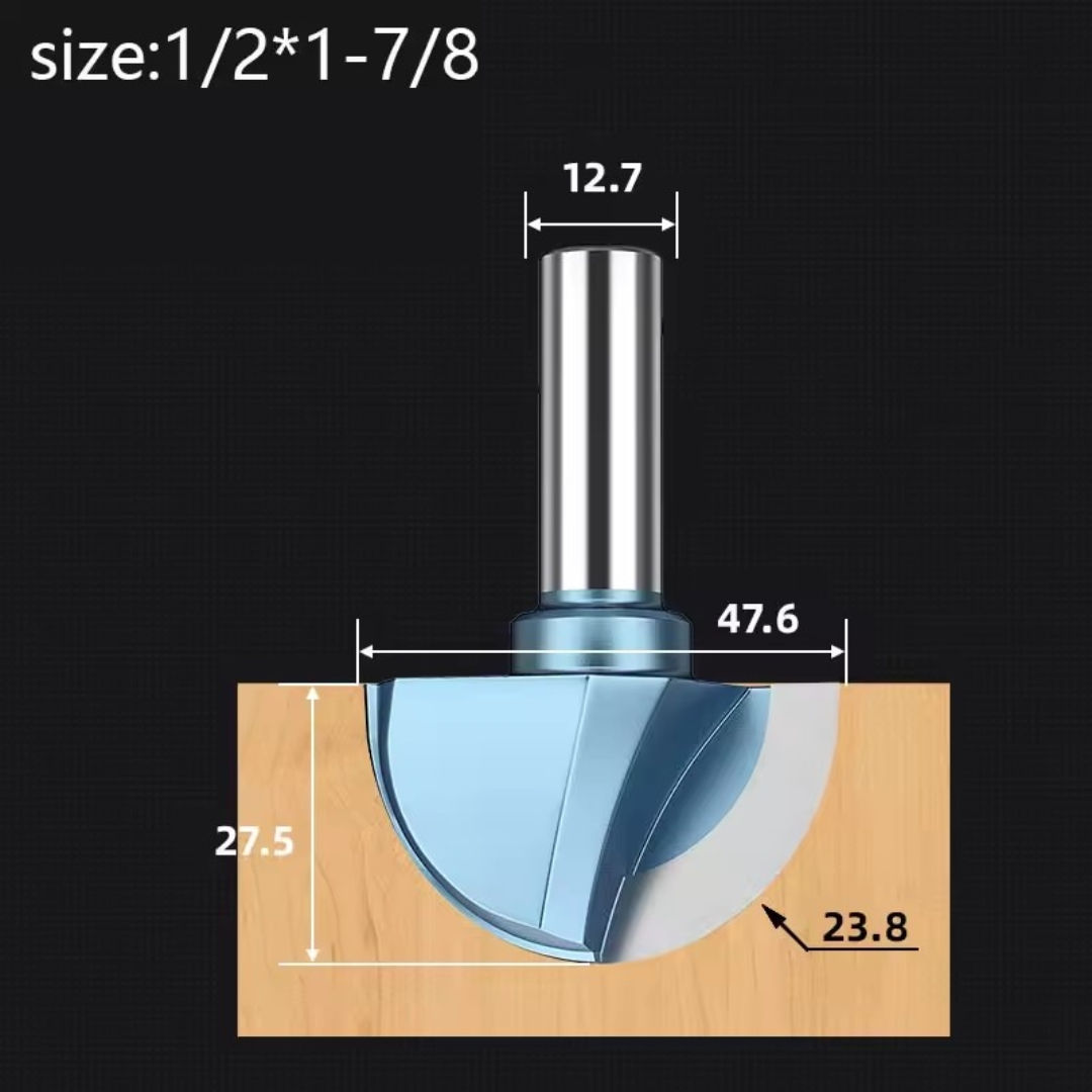 BROCA PUNTA REDONDA DE 1"7/8 X 1/2" X R23.8 PUN/RED