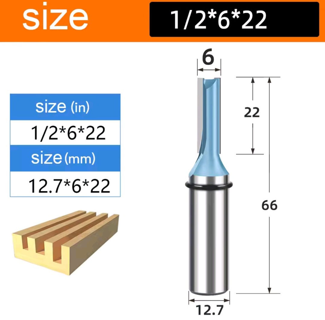 BROCA RECTA DE 6mm X 1/2" X 20mm TIDEWAY