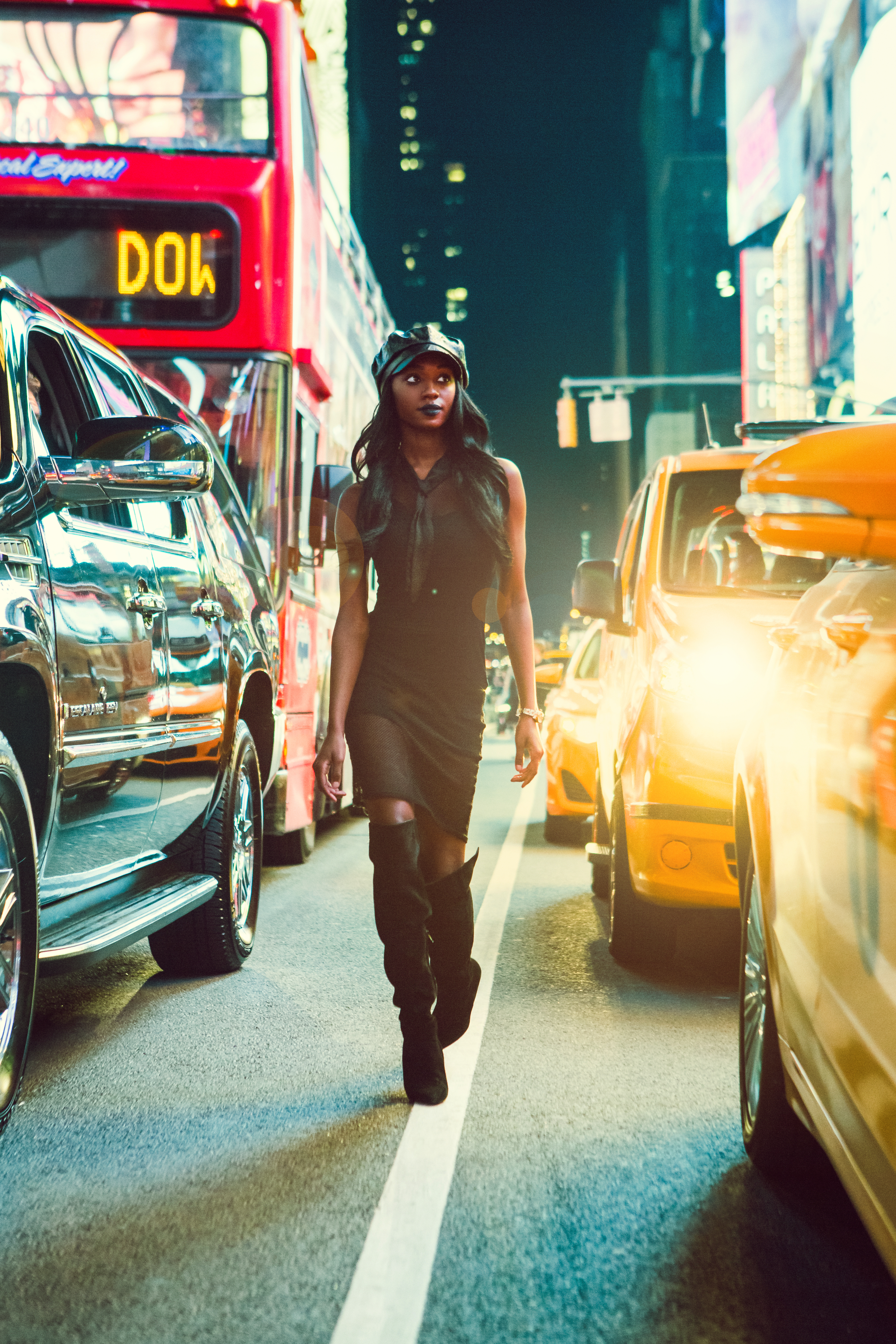 Naomi Brea at Times Square
