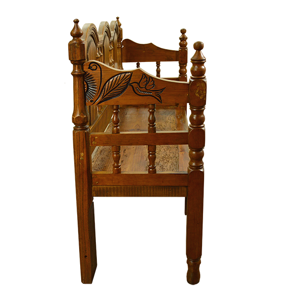 Thumbnail: Tudor Turned Leg Bench - Demasco Carving