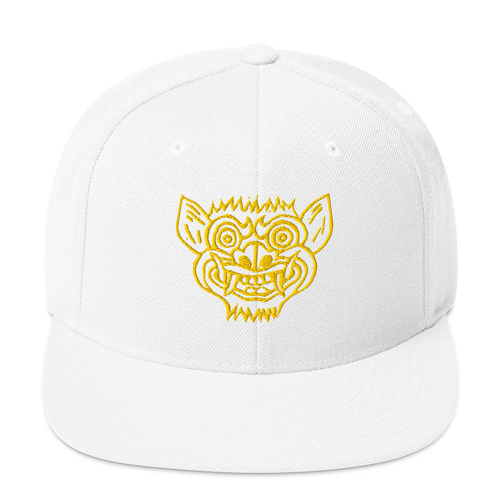 Thumbnail: Wool Blend Snapback Gold Logo