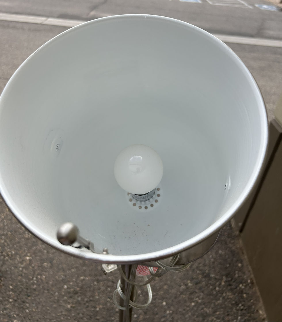 Thumbnail: Pottery Barn Spotlight Brushed Nickel Floor Lamp - Like New Condition