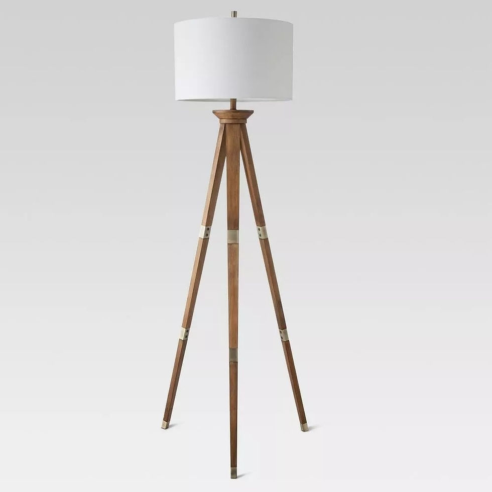 Oak Tripod Lamp