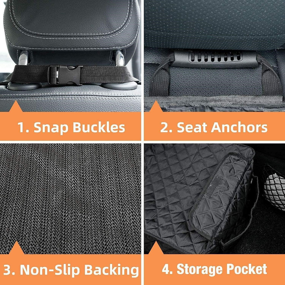 Thumbnail: 2 Front Seat Black Waterproof Covers Universal (Pair)