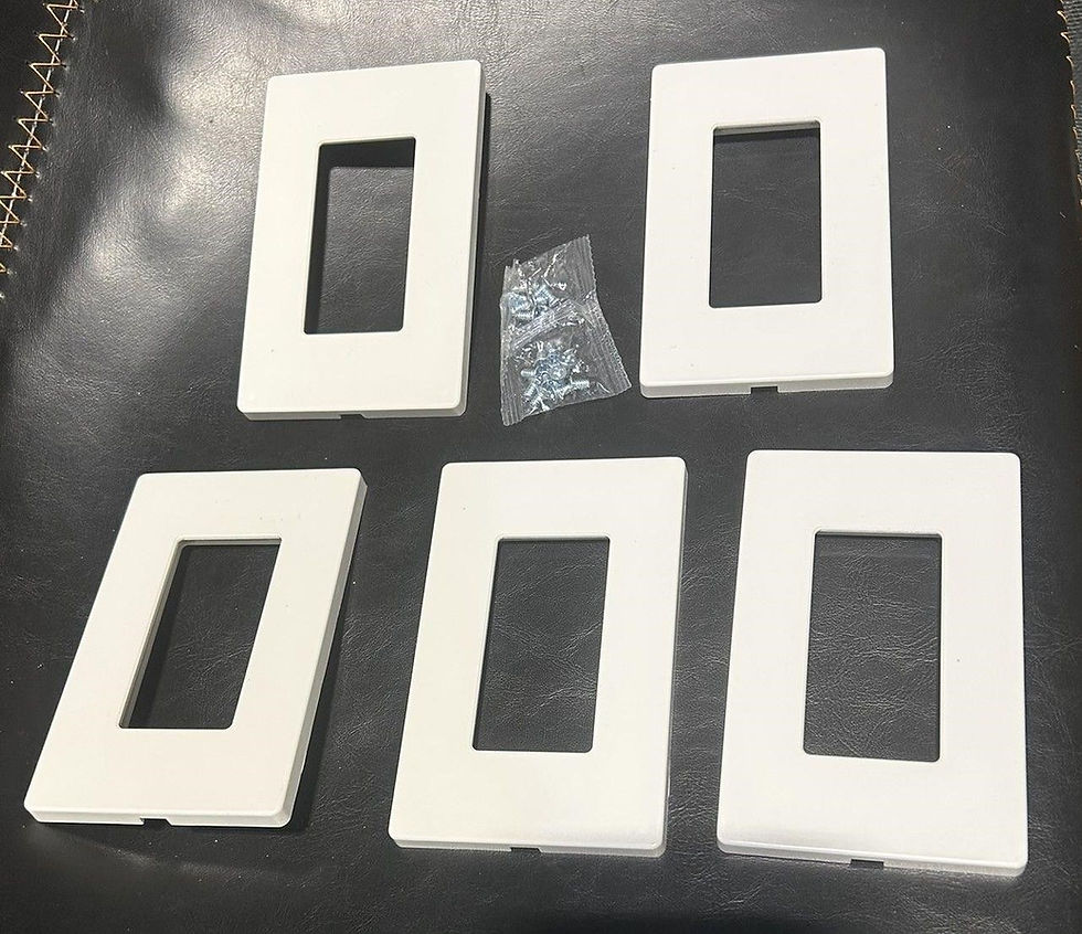 Thumbnail: 20 Pack Matte White 1 Gang Screwless Wall Plates