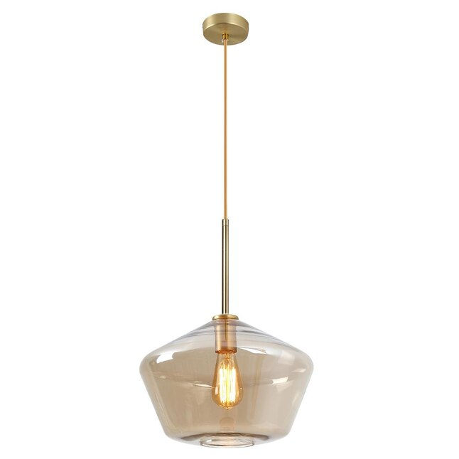 Thumbnail: Oyisen Globe Pendant Light, Amber Glass Pendant Lighting
