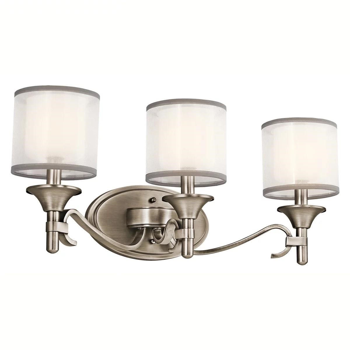 Kichler 3 Light Vanity Antique Pewter  MSRP $565