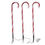 Thumbnail: Set of 3 Candy Cane 26" Pathway Lights w Yard Stakes