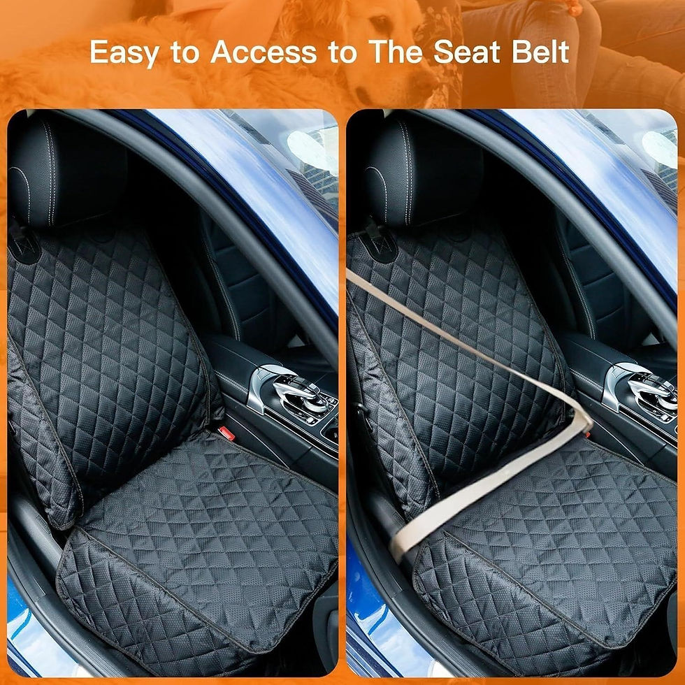 Thumbnail: 2 Front Seat Black Waterproof Covers Universal (Pair)