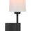 Thumbnail: Modern Black Wall Sconce, 1-Light Bedroom Wall Lamp with Fabric Shade