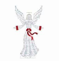 Thumbnail: 6 ft. Iridescent Twist LED Iridescent Angel Holiday Yard Decoration