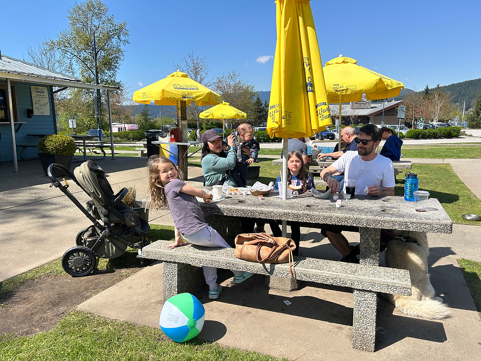 Fish and chips at Rocky Point—good food, great views, and even better company. 🐟🍟🌊