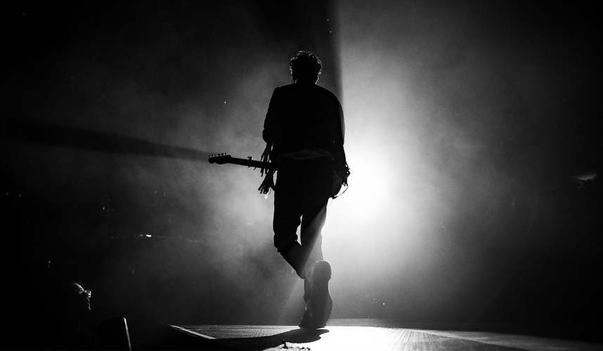 Guitar player on stage