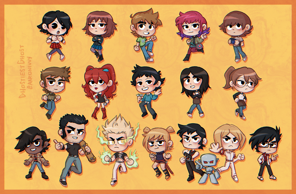 Scott Pilgrim Charm Set Side A (2023)