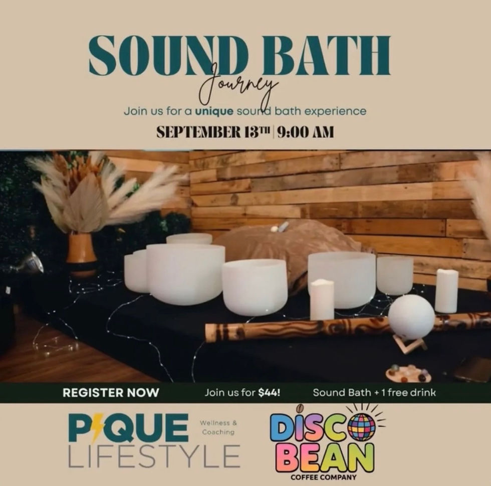 Sound Bath Journey with Pique Lifestyle