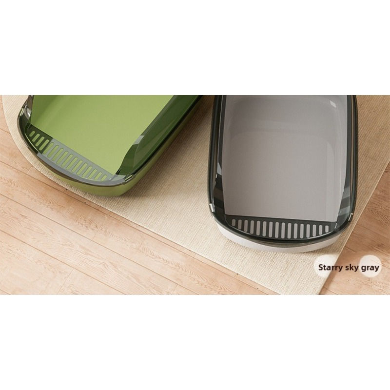 Thumbnail: Premium Semi-Enclosed Cat Litter Box