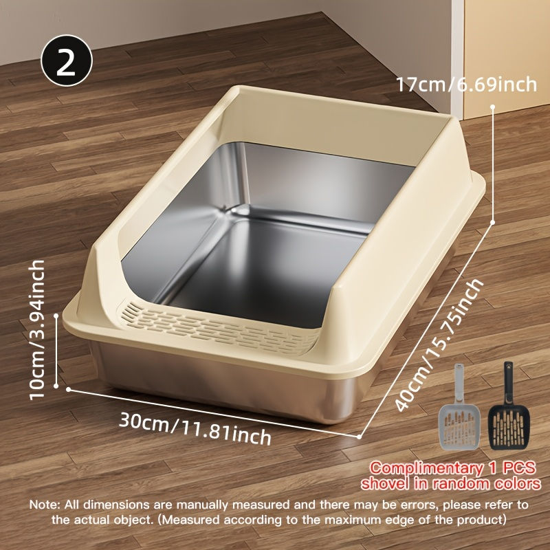 Thumbnail: Premium Stainless Steel Cat Litter Box