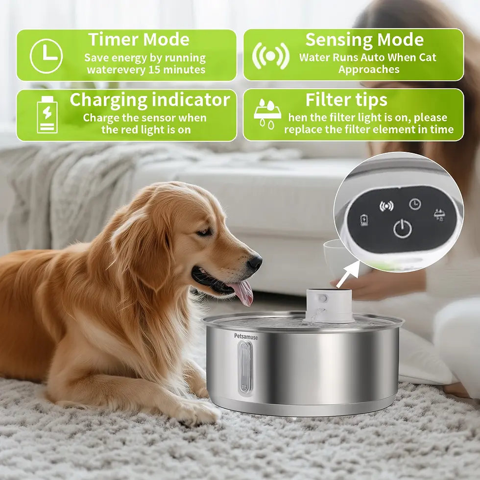 Thumbnail: Smart Stainless Steel Pet Water Fountain