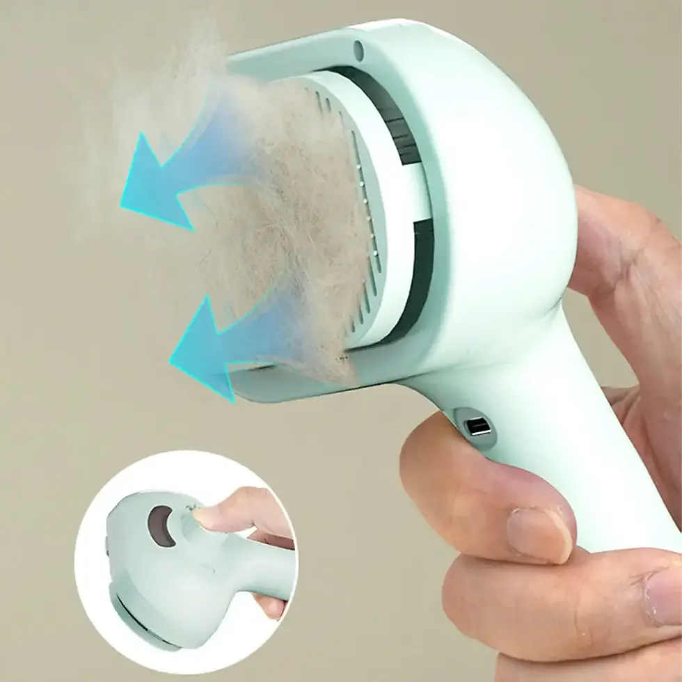 Thumbnail: 3-in-1 Automatic Steam Pet Hair Remover Suitable for Cats and Dogs Shedding Brus