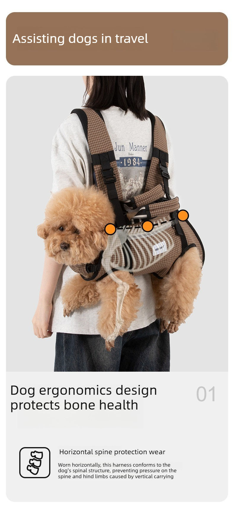 Thumbnail: Ergonomic Pet Carrier Backpack for Cats & Dogs