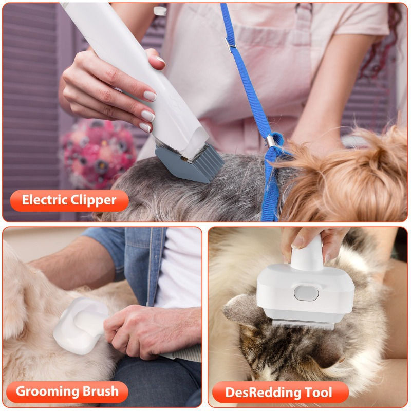 Thumbnail: Professional Pet Grooming Vacuum Kit for Dogs & Cats | 2.5L Low-Noise Grooming