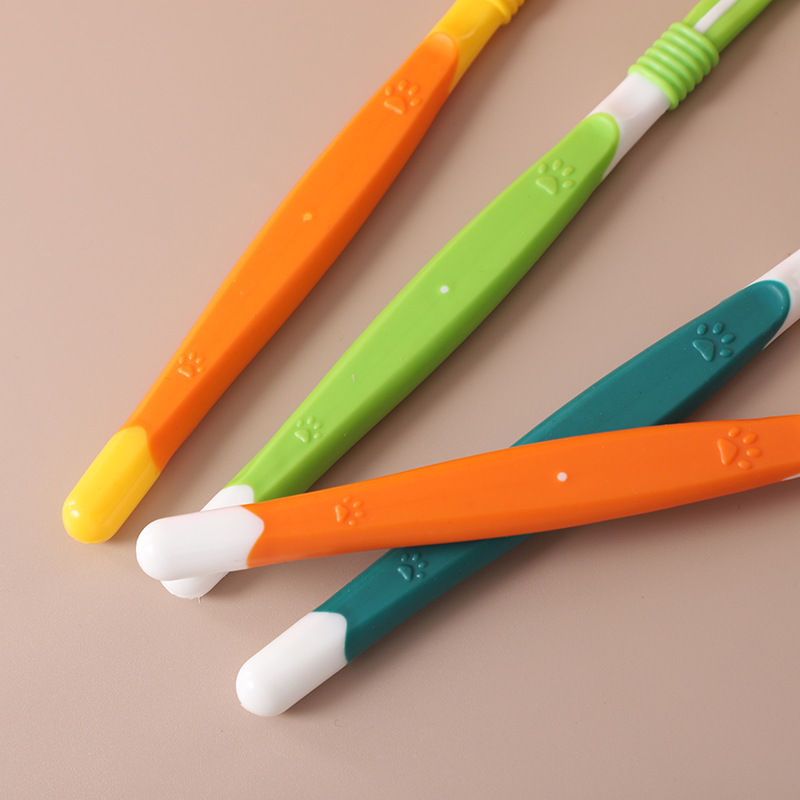 Thumbnail: 3-Sided Pet Toothbrush for Cats & Dogs