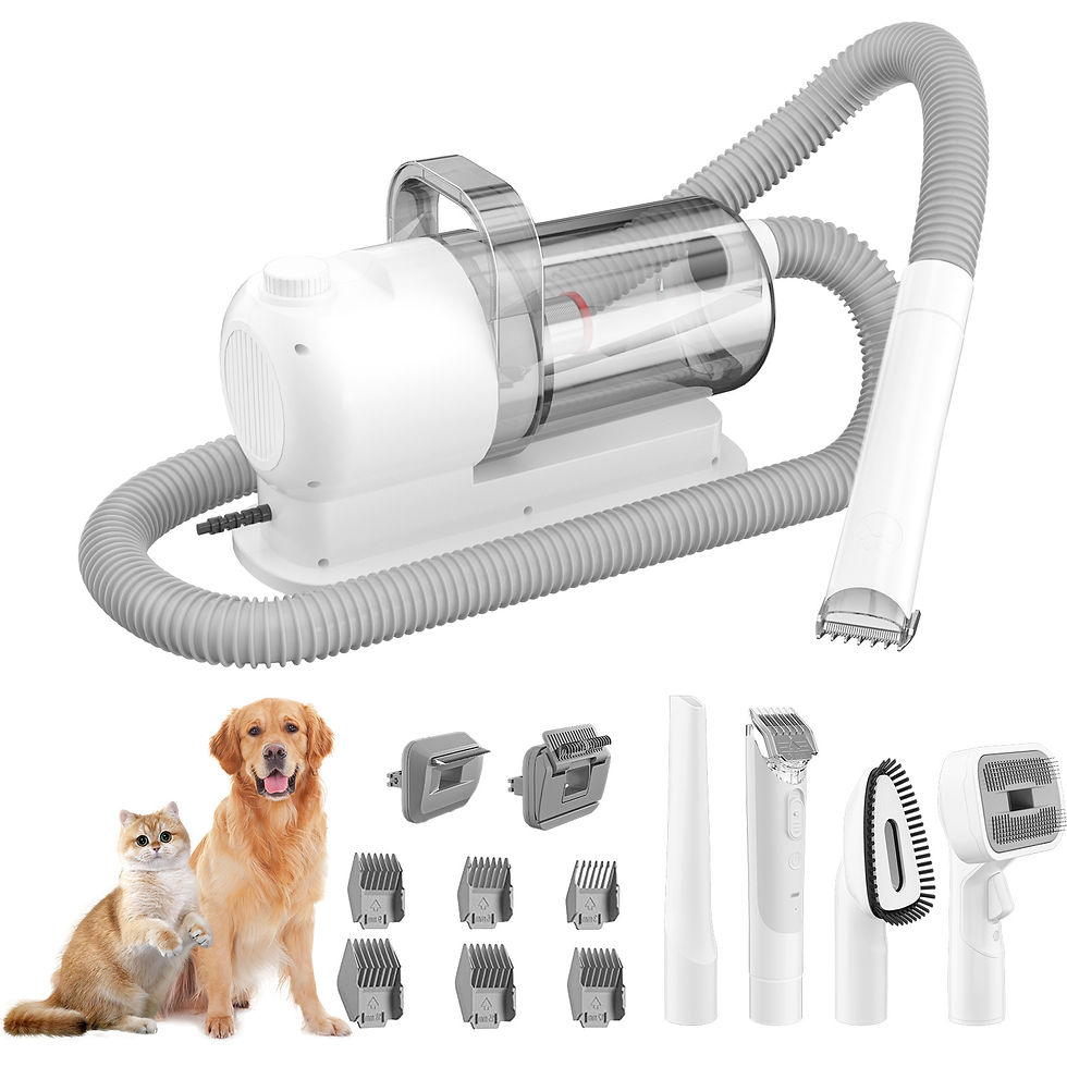 Thumbnail: ZONGYAN Pet All In One Grooming Vacuum Kit Multifunctional Hair Clipper Suction 