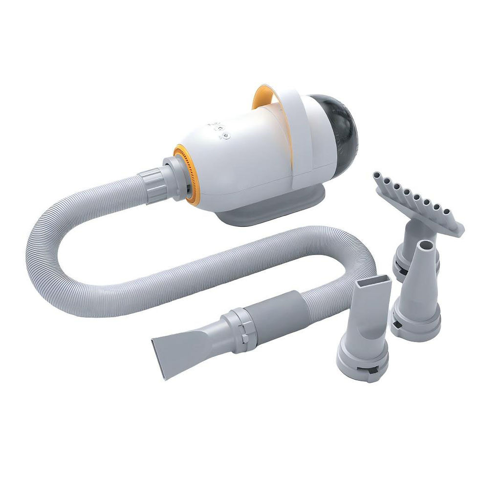 Thumbnail: Portable Plastic Pet Hair Dryer Vacuum Suction Dog Cat Grooming Brush Low Noise 