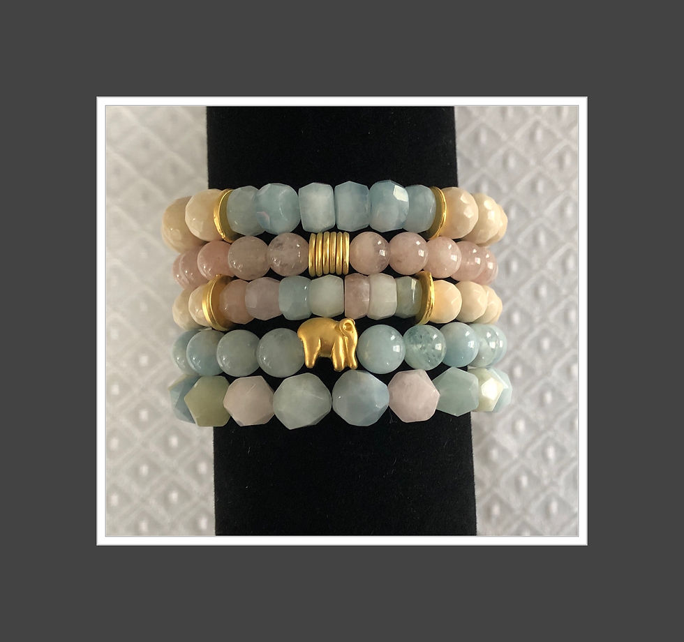 Thumbnail: Multi Beryl Bracelet Stack