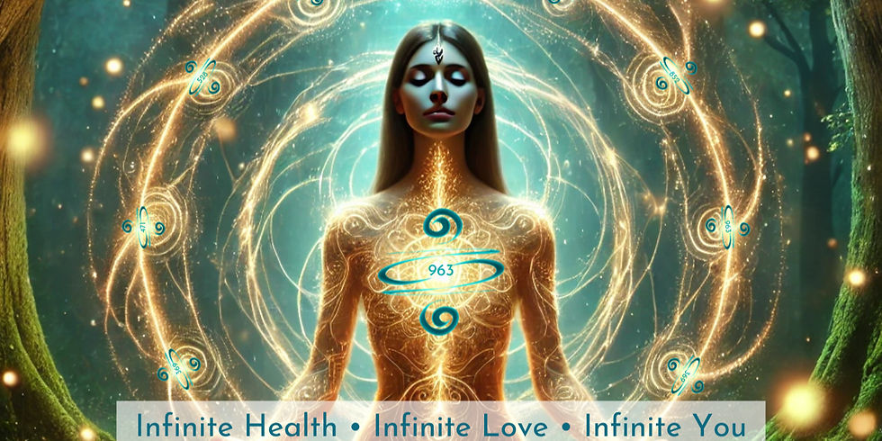 Sacred geometry energy artwork representing chakra alignment, infinite love and infinite health. 