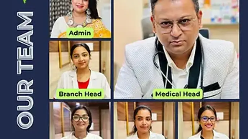 Blue Corporate Business Team Photo Collage